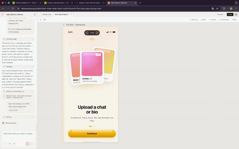 Veily — upload a chat screenshot